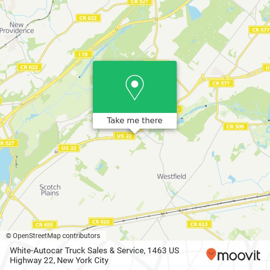 Mapa de White-Autocar Truck Sales & Service, 1463 US Highway 22