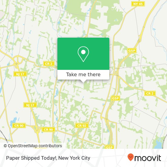 Mapa de Paper Shipped Today!