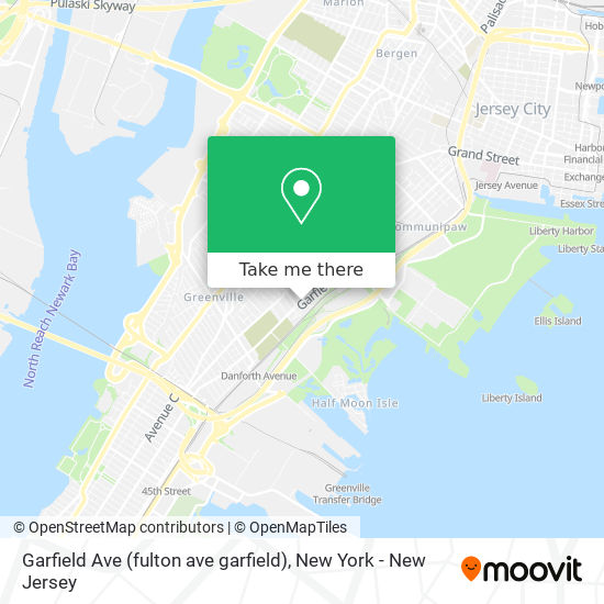 Garfield Ave (fulton ave garfield) map