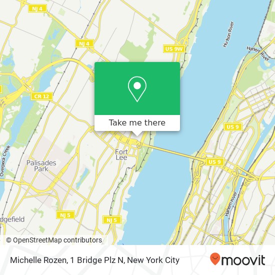 Mapa de Michelle Rozen, 1 Bridge Plz N