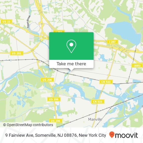 9 Fairview Ave, Somerville, NJ 08876 map