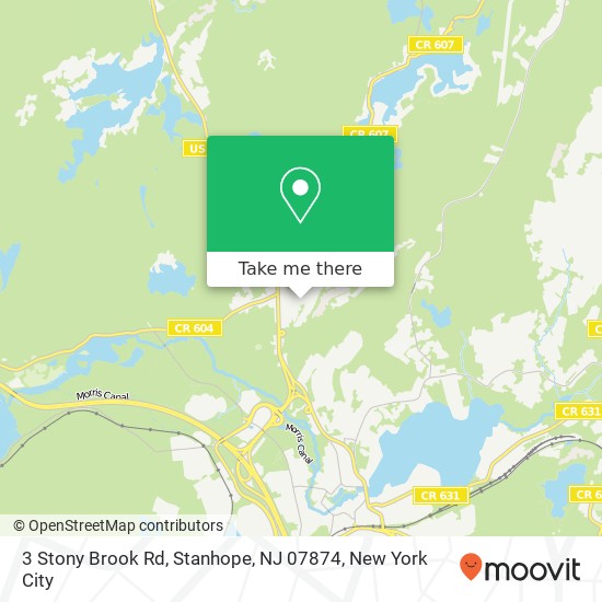 Mapa de 3 Stony Brook Rd, Stanhope, NJ 07874