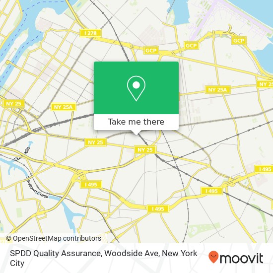 Mapa de SPDD Quality Assurance, Woodside Ave