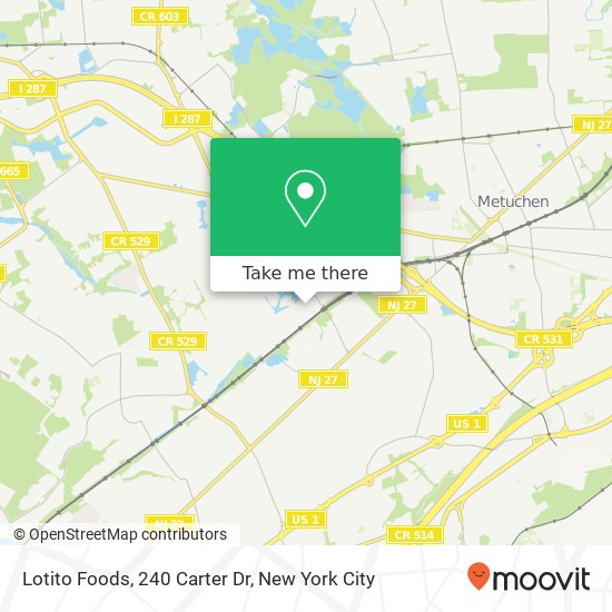 Lotito Foods, 240 Carter Dr map