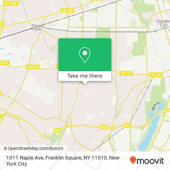 1011 Naple Ave, Franklin Square, NY 11010 map