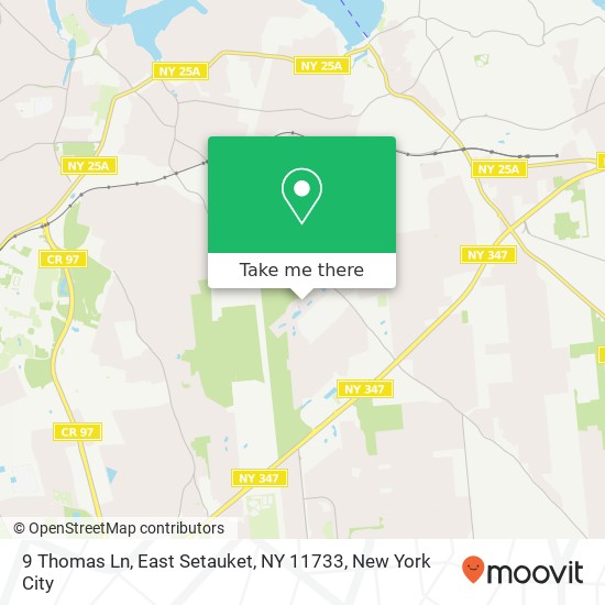 Mapa de 9 Thomas Ln, East Setauket, NY 11733