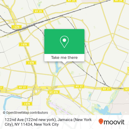 Mapa de 122nd Ave (122nd new york), Jamaica (New York City), NY 11434