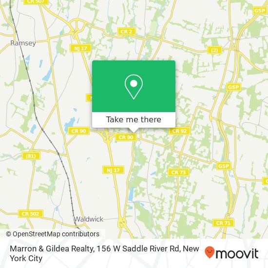 Marron & Gildea Realty, 156 W Saddle River Rd map