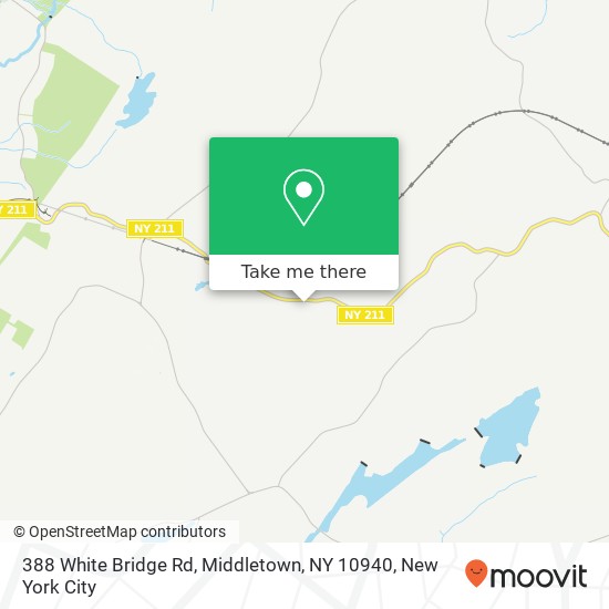 Mapa de 388 White Bridge Rd, Middletown, NY 10940