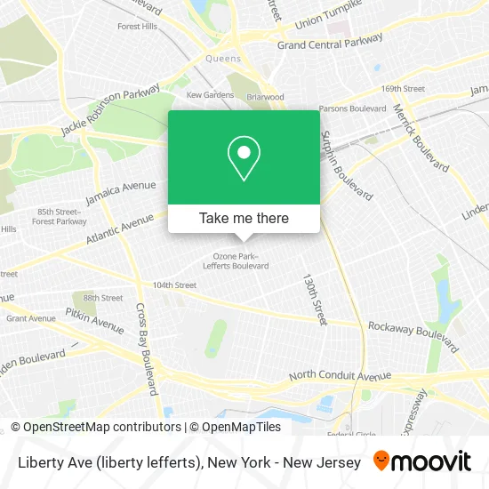 Liberty Ave (liberty lefferts) map
