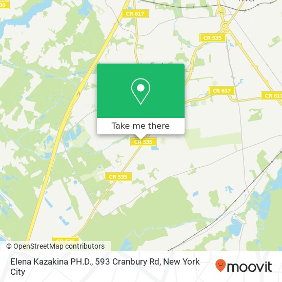 Elena Kazakina PH.D., 593 Cranbury Rd map