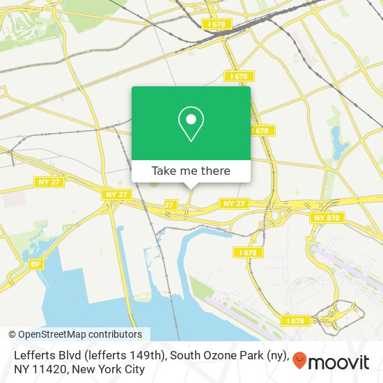 Mapa de Lefferts Blvd (lefferts 149th), South Ozone Park (ny), NY 11420