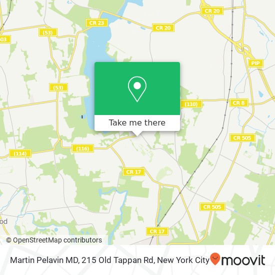 Mapa de Martin Pelavin MD, 215 Old Tappan Rd