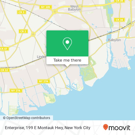 Mapa de Enterprise, 199 E Montauk Hwy