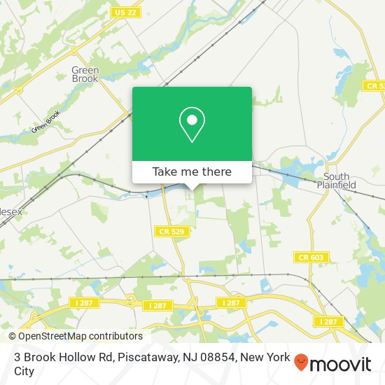 3 Brook Hollow Rd, Piscataway, NJ 08854 map