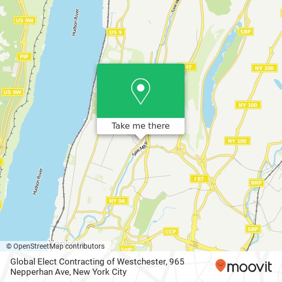 Global Elect Contracting of Westchester, 965 Nepperhan Ave map
