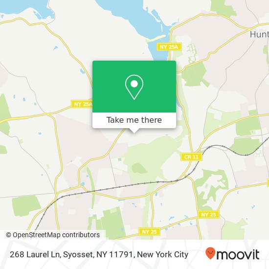 Mapa de 268 Laurel Ln, Syosset, NY 11791