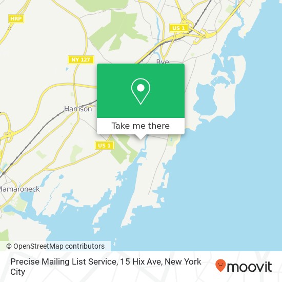 Precise Mailing List Service, 15 Hix Ave map