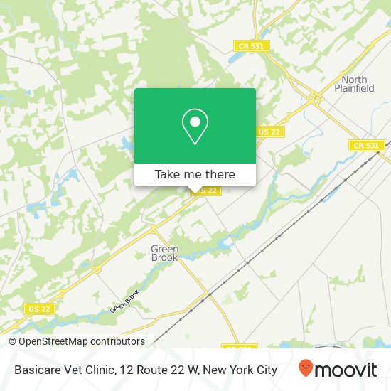 Basicare Vet Clinic, 12 Route 22 W map