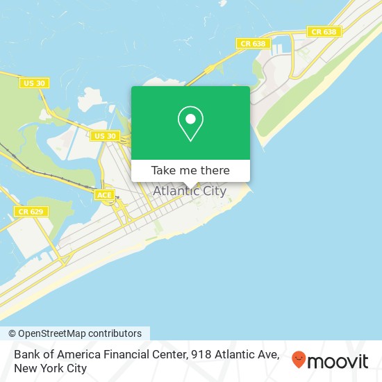 Bank of America Financial Center, 918 Atlantic Ave map