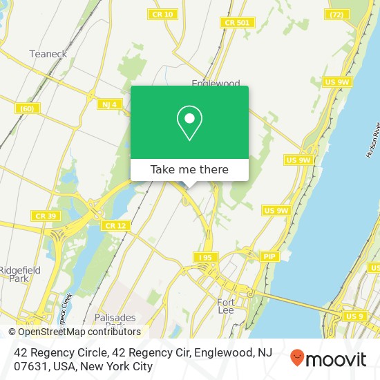 42 Regency Circle, 42 Regency Cir, Englewood, NJ 07631, USA map