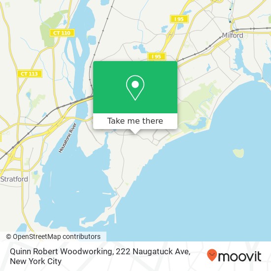 Mapa de Quinn Robert Woodworking, 222 Naugatuck Ave