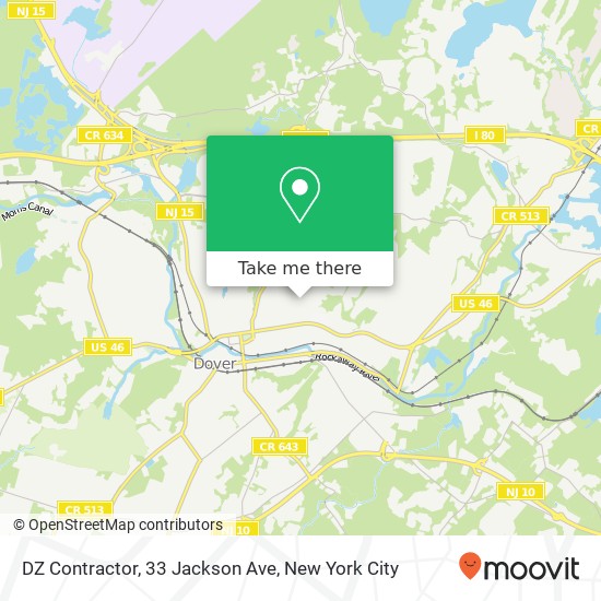 Mapa de DZ Contractor, 33 Jackson Ave
