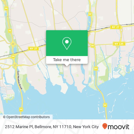2512 Marine Pl, Bellmore, NY 11710 map