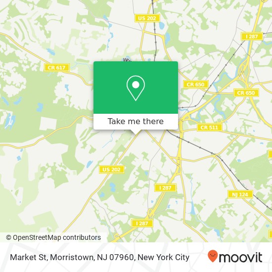 Market St, Morristown, NJ 07960 map