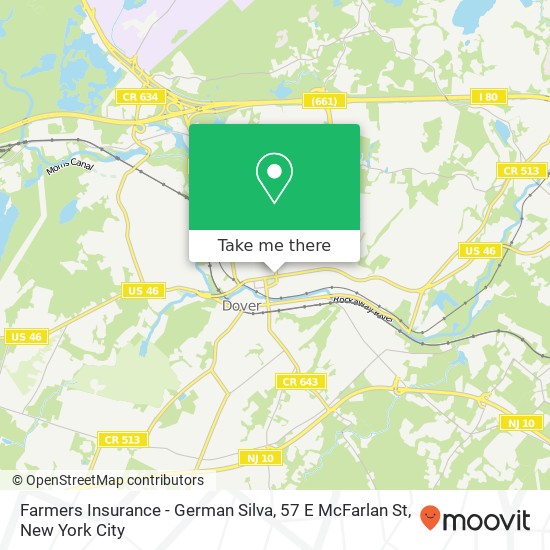 Mapa de Farmers Insurance - German Silva, 57 E McFarlan St