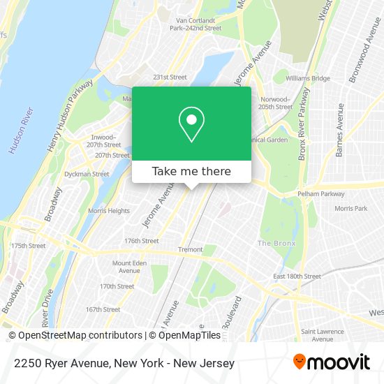Mapa de 2250 Ryer Avenue