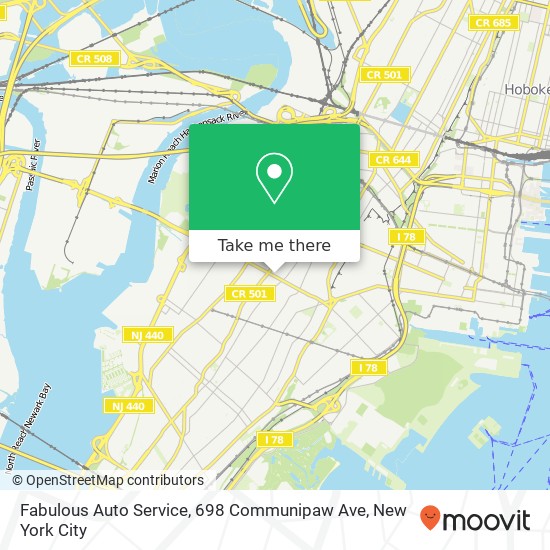 Fabulous Auto Service, 698 Communipaw Ave map