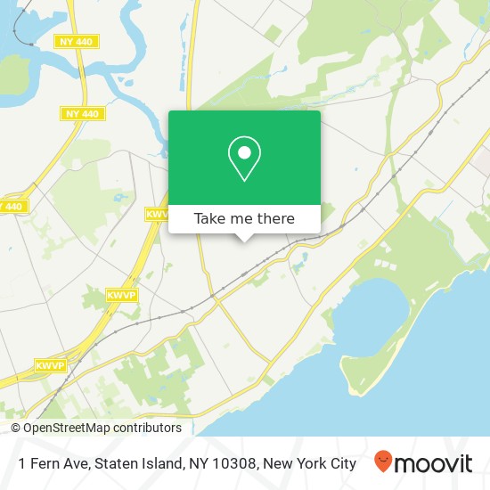 1 Fern Ave, Staten Island, NY 10308 map