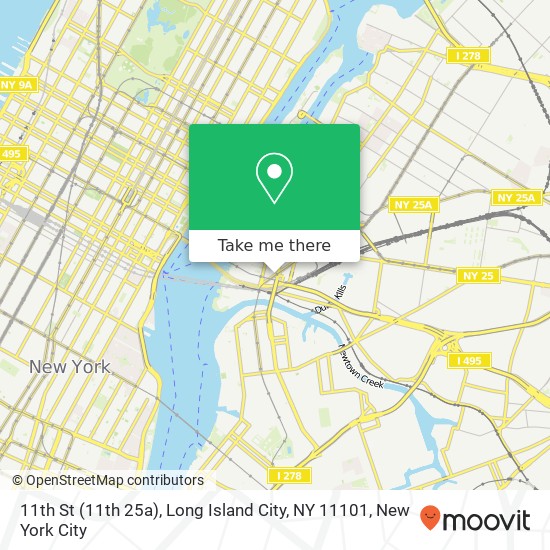 11th St (11th 25a), Long Island City, NY 11101 map