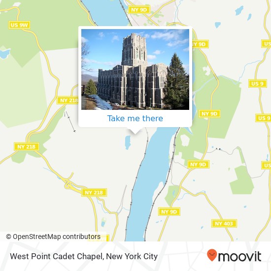 Mapa de West Point Cadet Chapel, 722 Derussy Rd