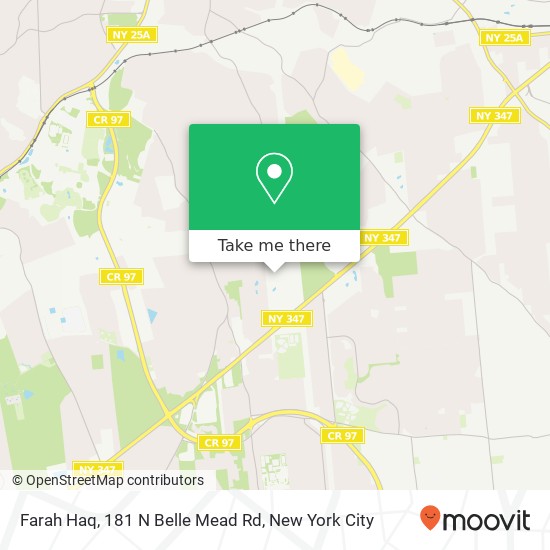 Mapa de Farah Haq, 181 N Belle Mead Rd