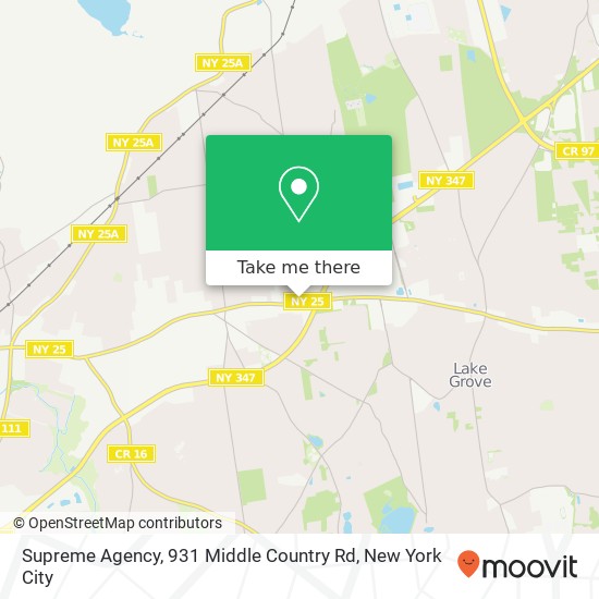 Supreme Agency, 931 Middle Country Rd map