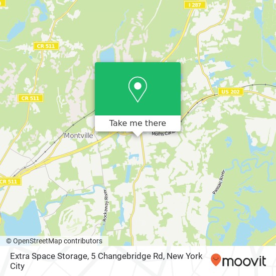 Extra Space Storage, 5 Changebridge Rd map