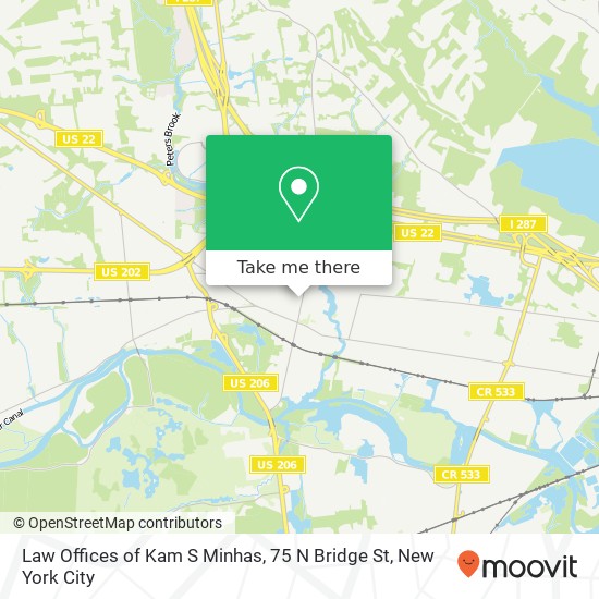 Law Offices of Kam S Minhas, 75 N Bridge St map