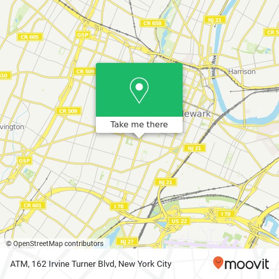 Mapa de ATM, 162 Irvine Turner Blvd