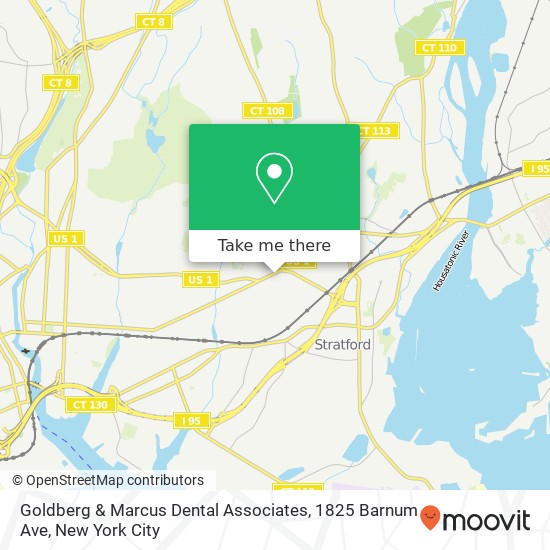 Mapa de Goldberg & Marcus Dental Associates, 1825 Barnum Ave