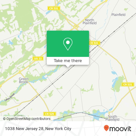 Mapa de 1038 New Jersey 28