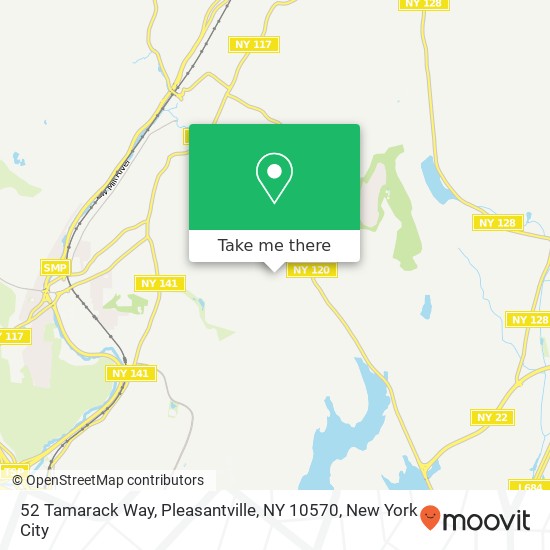 Mapa de 52 Tamarack Way, Pleasantville, NY 10570
