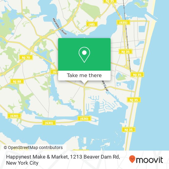 Happynest Make & Market, 1213 Beaver Dam Rd map