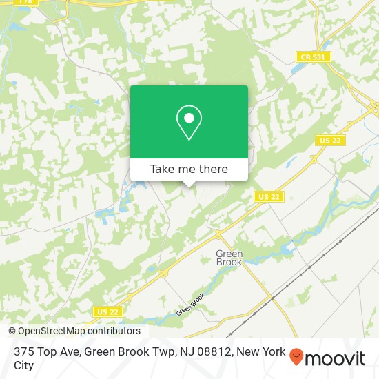 375 Top Ave, Green Brook Twp, NJ 08812 map