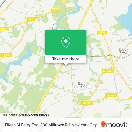Eileen M Foley Esq, 330 Milltown Rd map