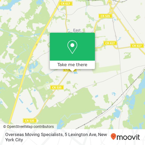 Mapa de Overseas Moving Specialists, 5 Lexington Ave