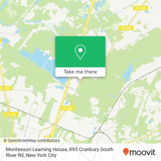 Montessori Learning House, 893 Cranbury-South River Rd map