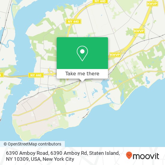 6390 Amboy Road, 6390 Amboy Rd, Staten Island, NY 10309, USA map