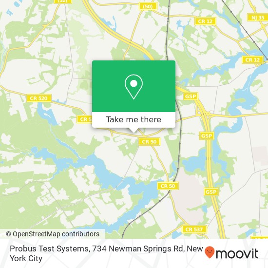 Probus Test Systems, 734 Newman Springs Rd map